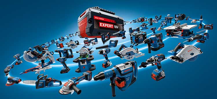 Alquiler de maquinaria a batería. Alquiler de maquinaria Bosch en Zaragoza